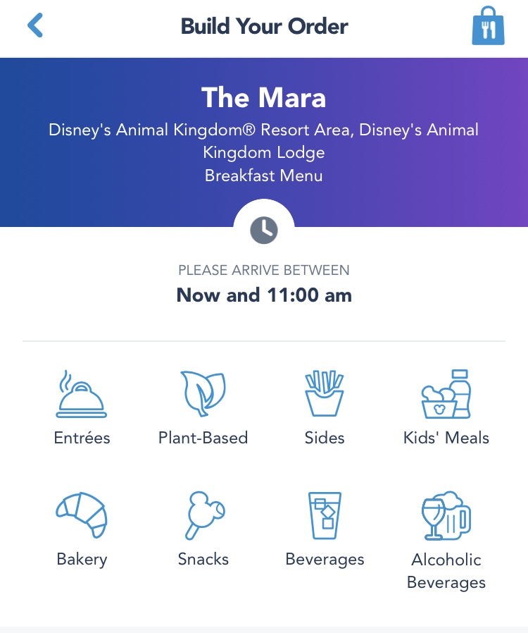 mobile ordering at Disney World