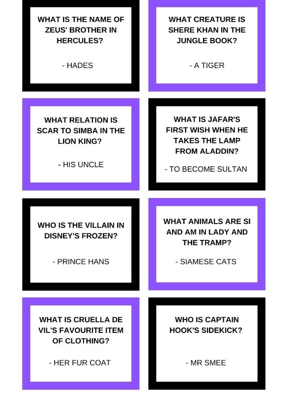 Disney villains quiz questions and answers
