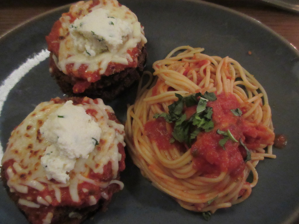 eggplant parmesan stack Terralina Crafted Italian at Disney Springs