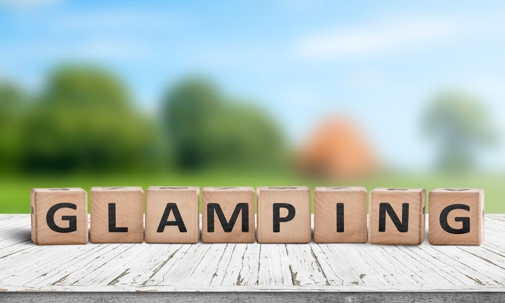 glamping sign