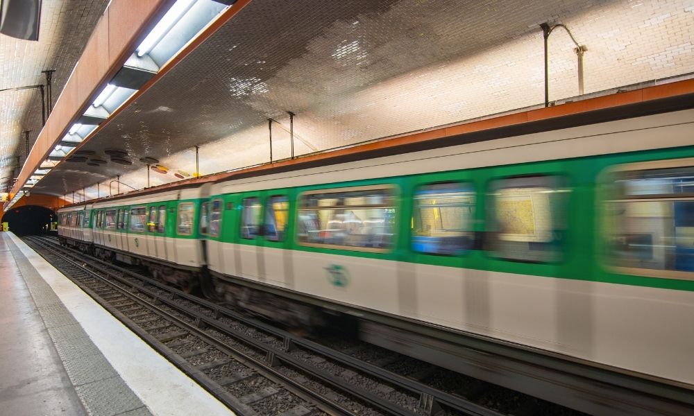 subway train in France