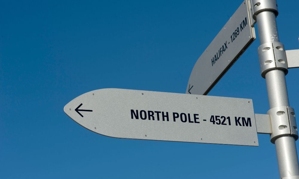 North Pole sign