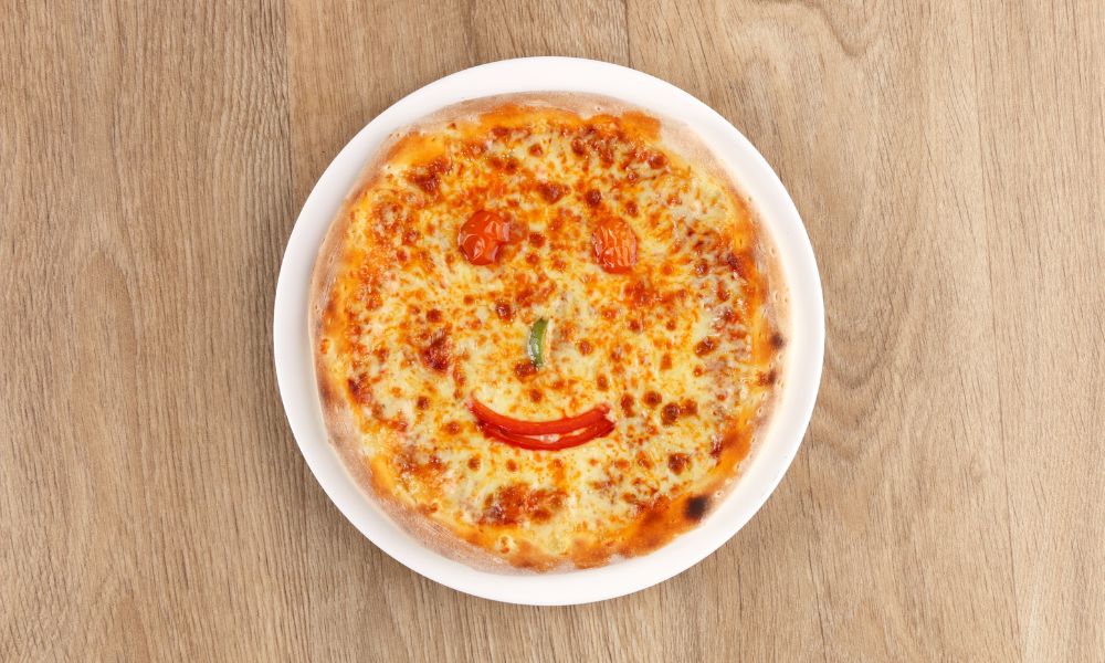 smiley face pizza