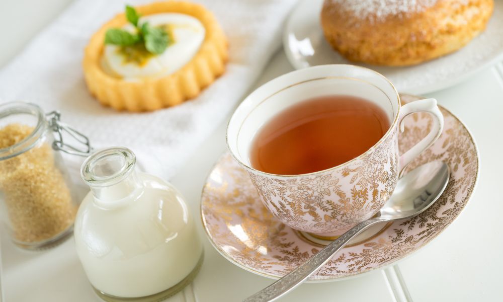 tea, milk and sugar