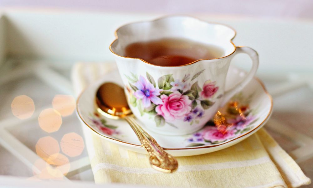 pretty cup and saucer