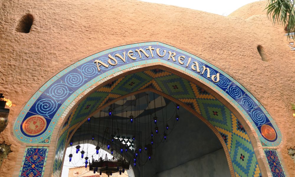 Adventureland entrance at Disneyland Paris