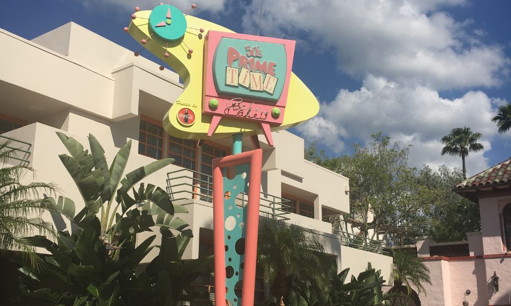 50s Prime Time cafe sign at Disney's Hollywood Studios